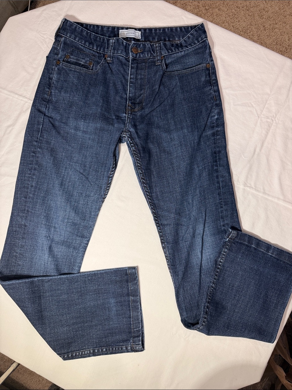 Five Four Men's Indigo Straight-Leg Jeans